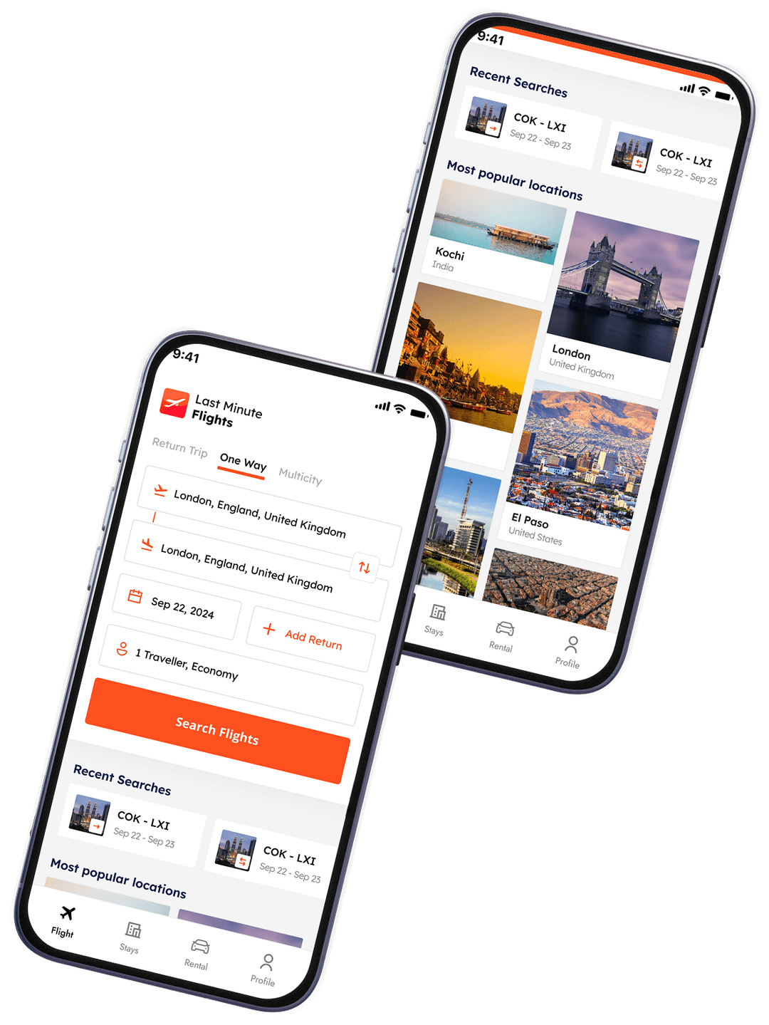 HotelsGrab App UI